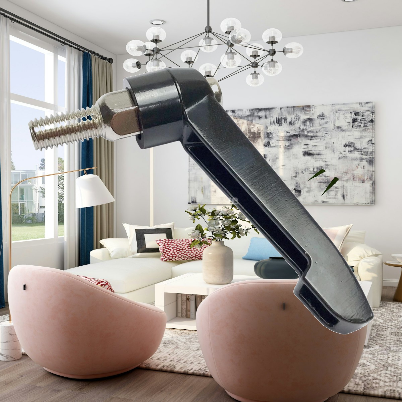 Home Gym Universal Machine - Металлическая пружинная ручка-фиксатор для домашнего фитнеса,