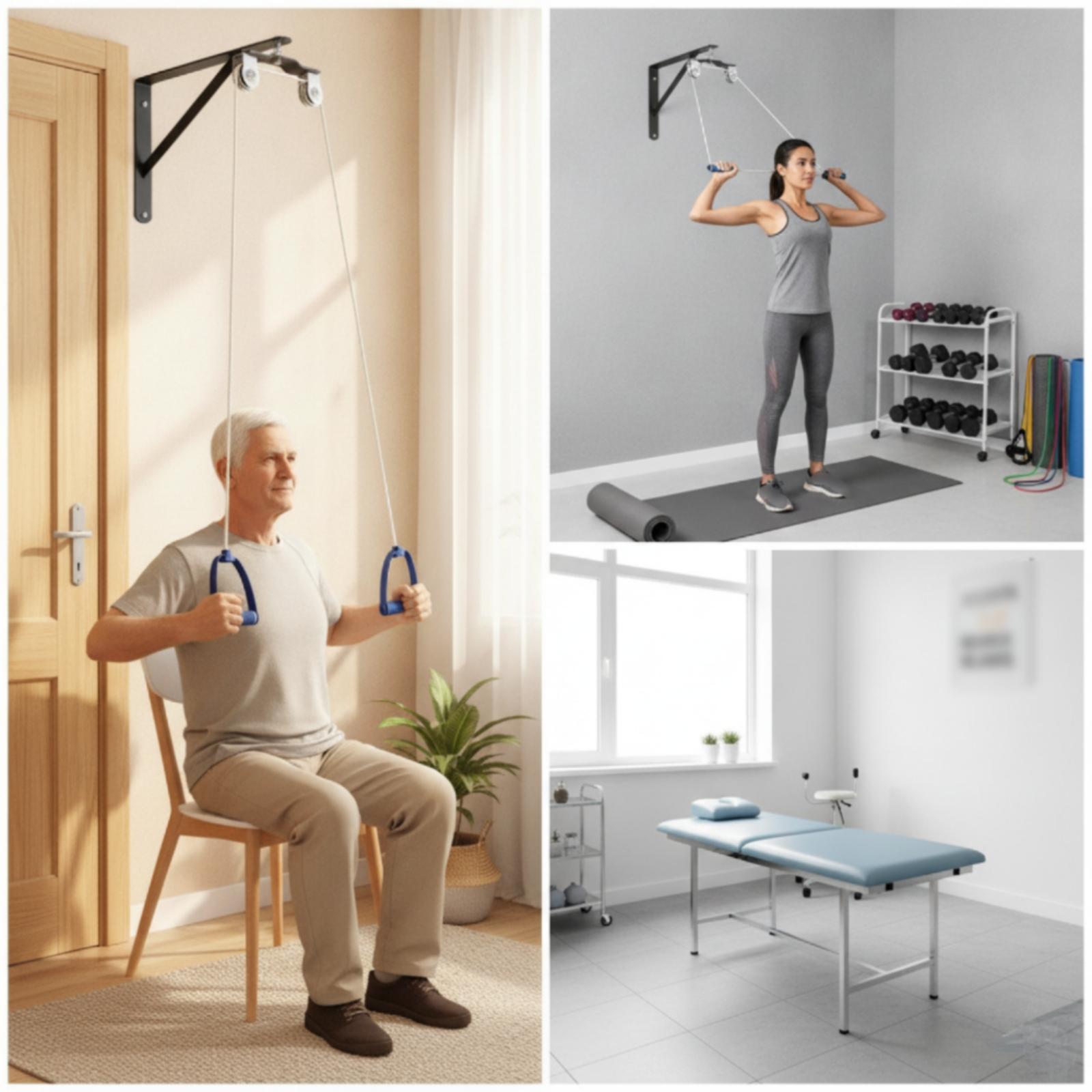 Тренажер для плеч с ручками, о – обзор и цена Home Gym Pulley System