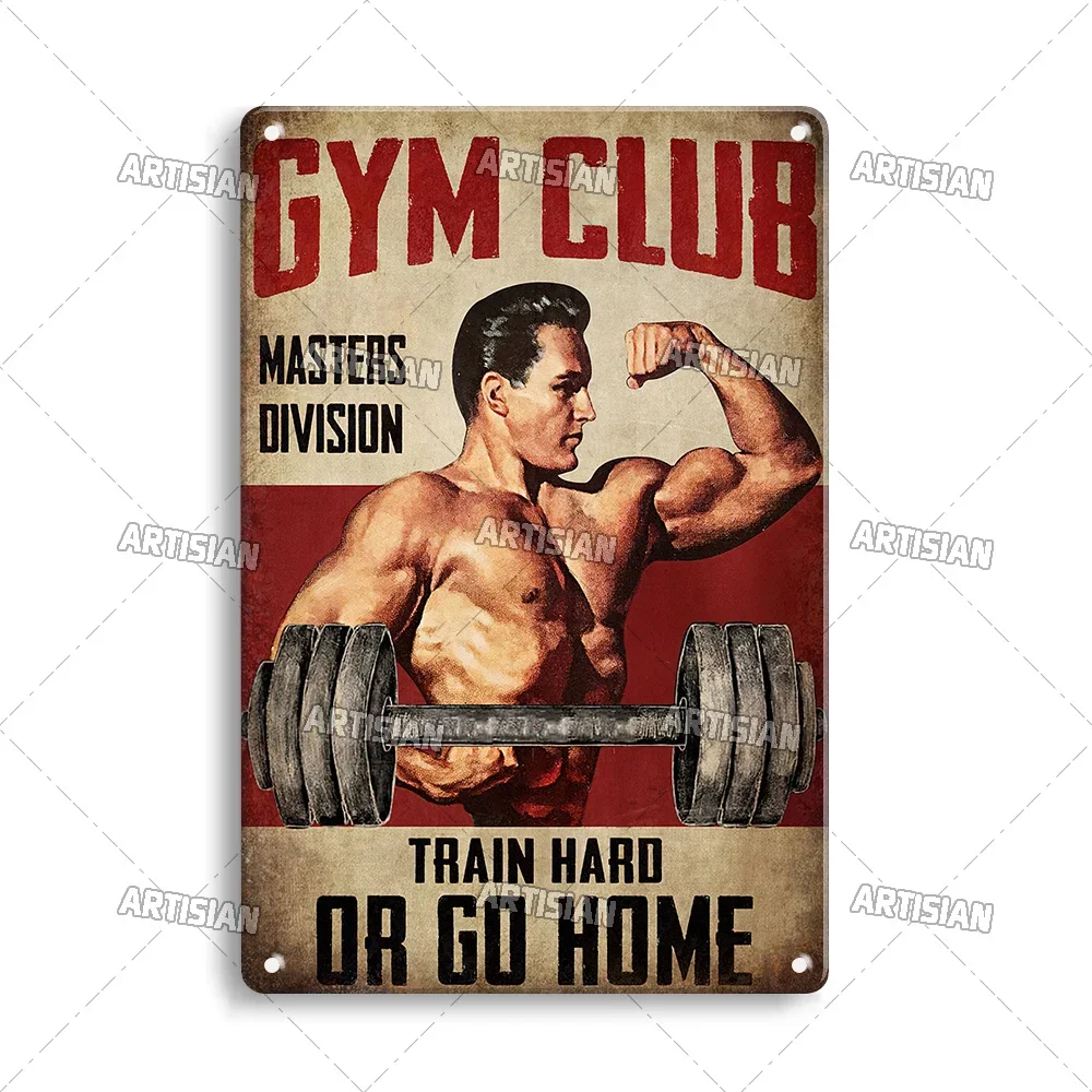 Винтажная металлическая таблич – обзор и цена Home Gym On Wall