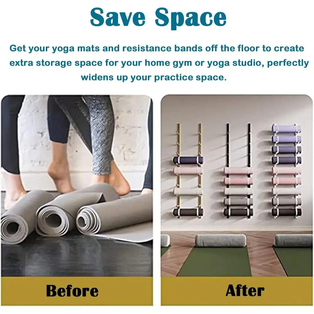 Настенная металлическая стойка – обзор и цена Home Gym Yoga Storage